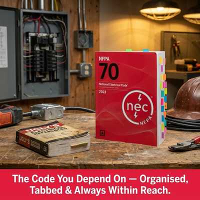 NFPA70 National electrical code -SOFTCOVER 2023 with TABS and Ugly's Electrical References